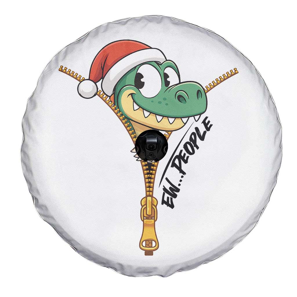 Funny Christmas Dinosaur Spare Tire Cover Ew People Xmas Gift - Wonder Print Shop