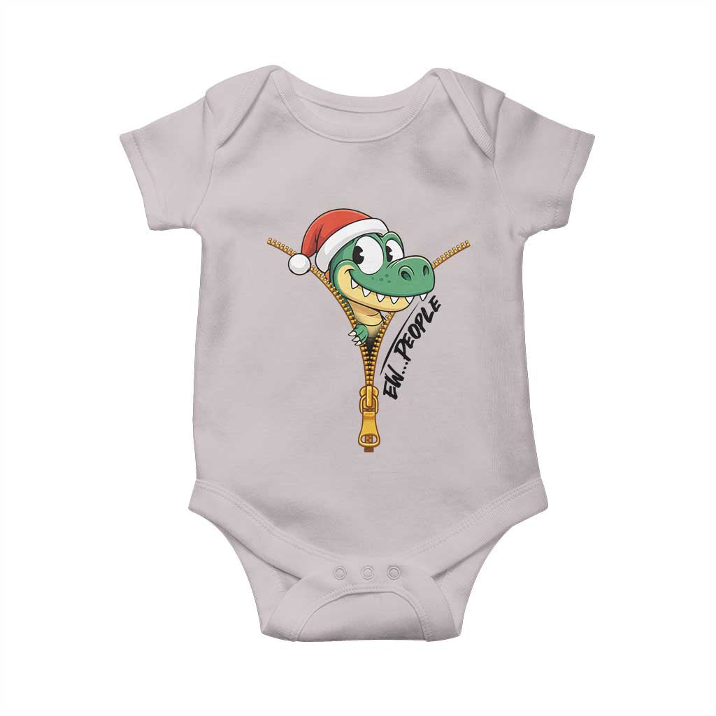 Funny Christmas Dinosaur Baby Onesie Ew People Xmas Gift - Wonder Print Shop