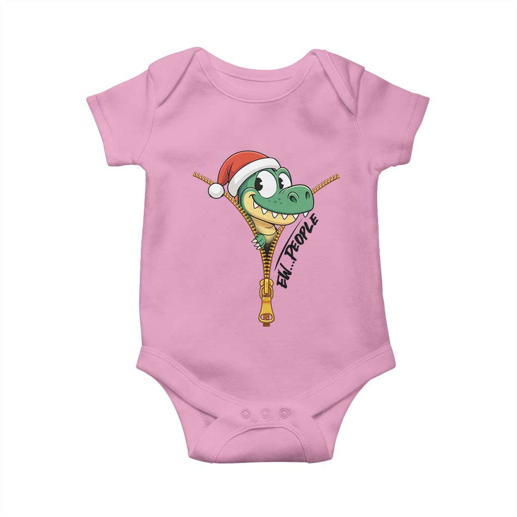 Funny Christmas Dinosaur Baby Onesie Ew People Xmas Gift - Wonder Print Shop