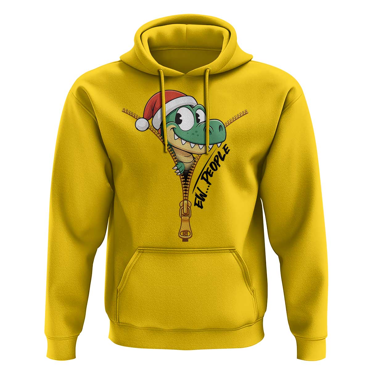 Funny Christmas Dinosaur Hoodie Ew People Xmas Gift - Wonder Print Shop