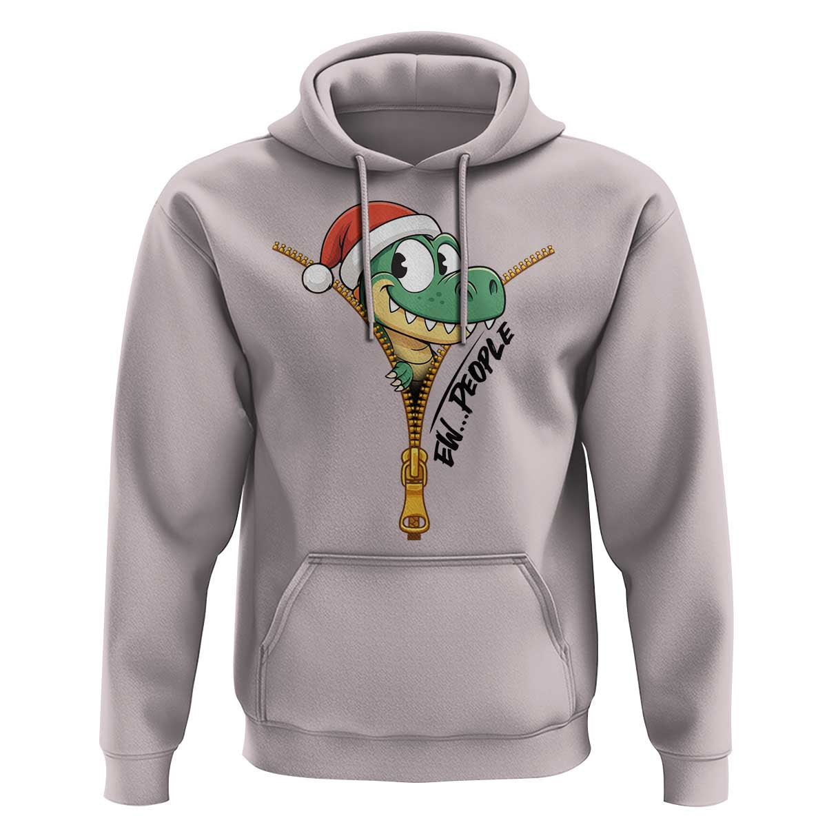 Funny Christmas Dinosaur Hoodie Ew People Xmas Gift - Wonder Print Shop