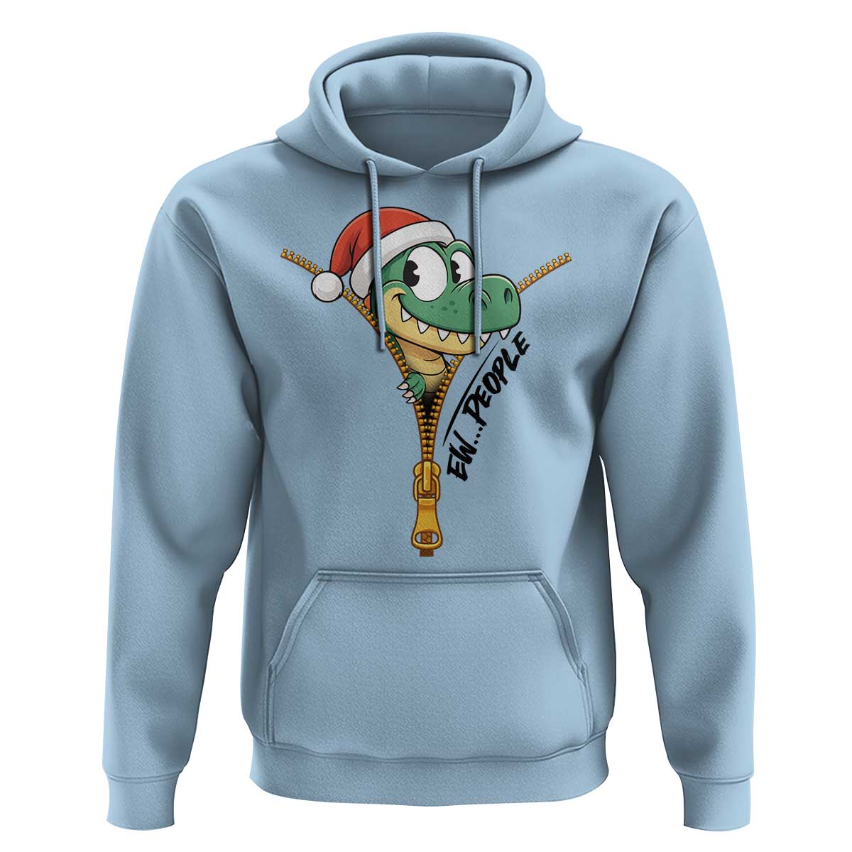 Funny Christmas Dinosaur Hoodie Ew People Xmas Gift - Wonder Print Shop
