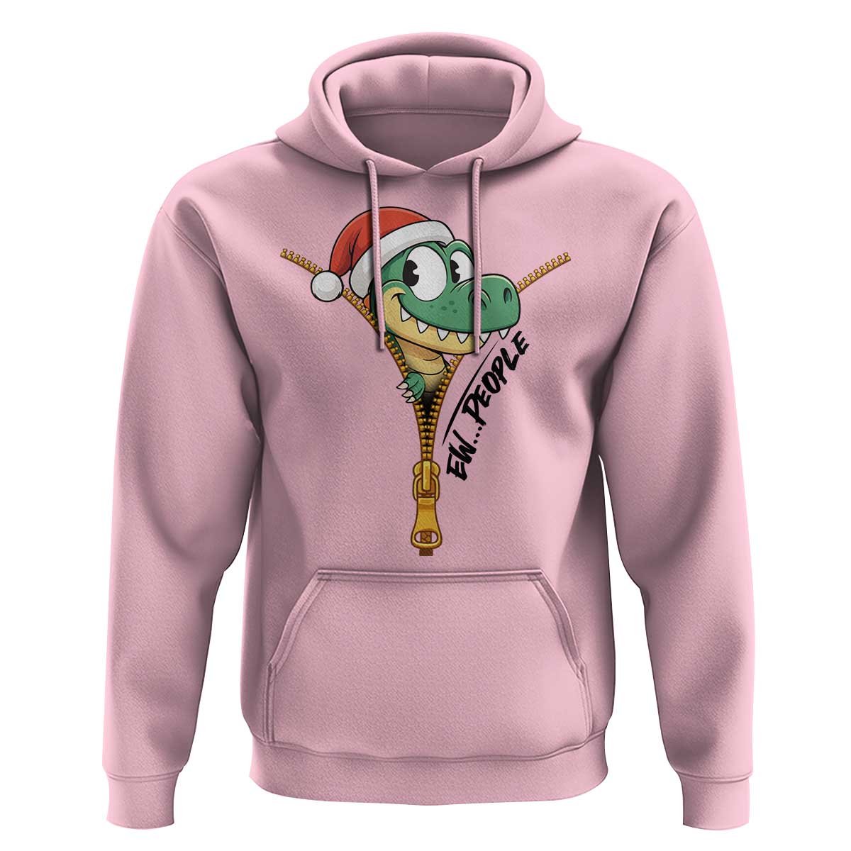 Funny Christmas Dinosaur Hoodie Ew People Xmas Gift - Wonder Print Shop