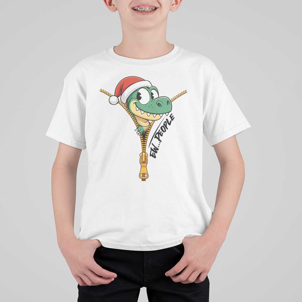 Funny Christmas Dinosaur T Shirt For Kid Ew People Xmas Gift - Wonder Print Shop
