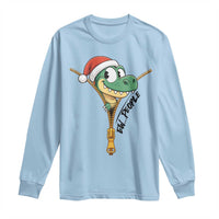 Funny Christmas Dinosaur Long Sleeve Shirt Ew People Xmas Gift - Wonder Print Shop