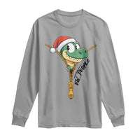 Funny Christmas Dinosaur Long Sleeve Shirt Ew People Xmas Gift - Wonder Print Shop