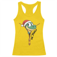 Funny Christmas Dinosaur Racerback Tank Top Ew People Xmas Gift - Wonder Print Shop