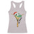 Funny Christmas Dinosaur Racerback Tank Top Ew People Xmas Gift - Wonder Print Shop