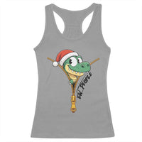 Funny Christmas Dinosaur Racerback Tank Top Ew People Xmas Gift - Wonder Print Shop