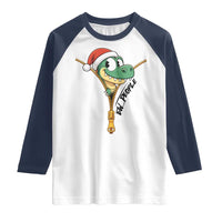 Funny Christmas Dinosaur Raglan Shirt Ew People Xmas Gift - Wonder Print Shop