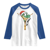 Funny Christmas Dinosaur Raglan Shirt Ew People Xmas Gift - Wonder Print Shop