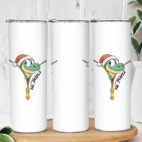 Funny Christmas Dinosaur Skinny Tumbler Ew People Xmas Gift