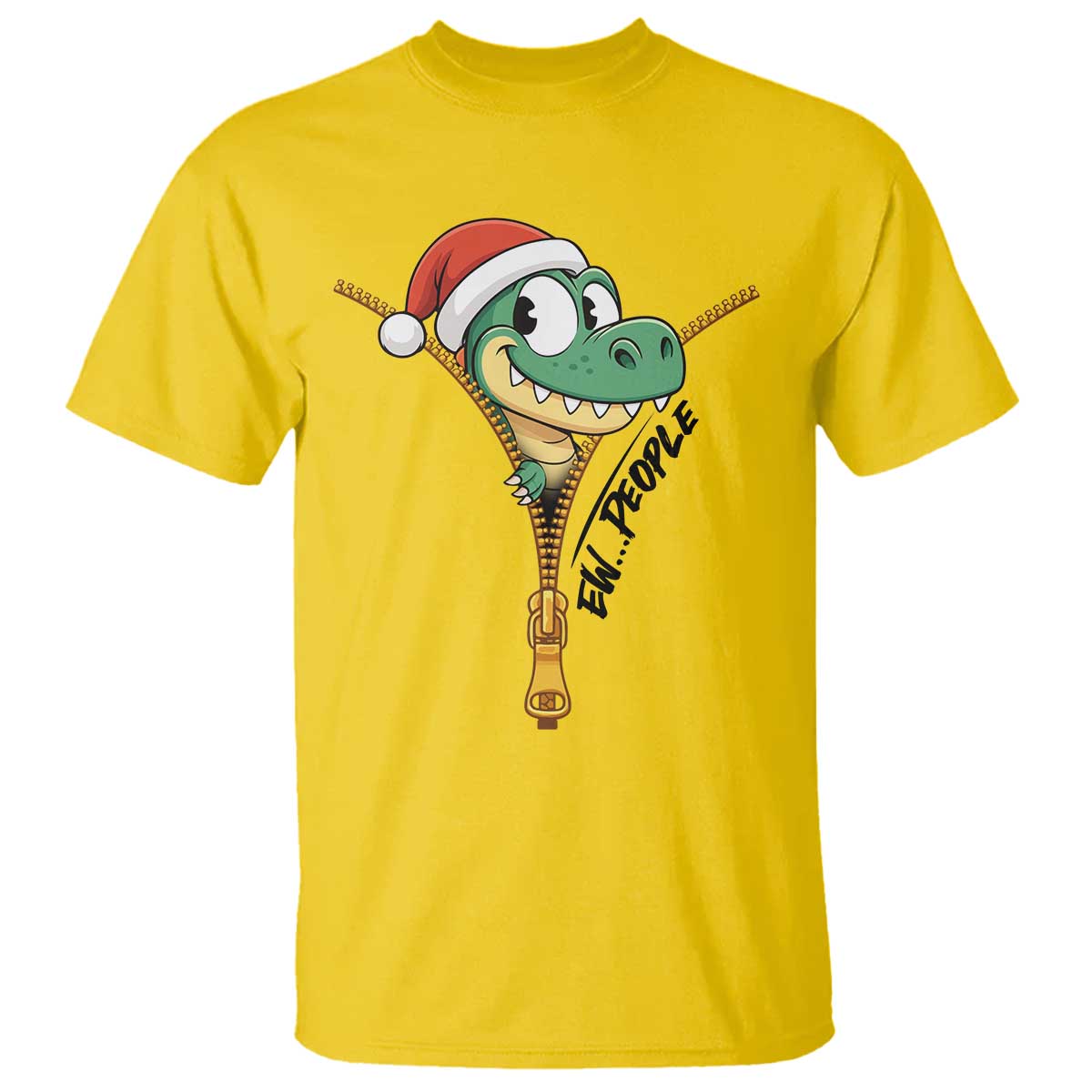 Funny Christmas Dinosaur T Shirt Ew People Xmas Gift - Wonder Print Shop