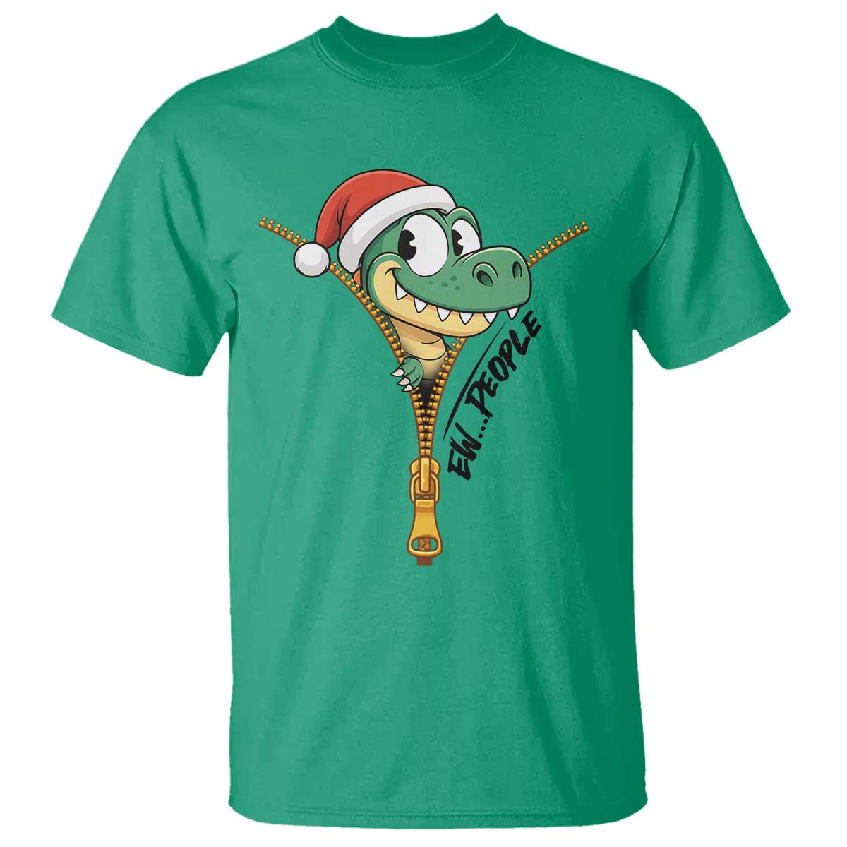 Funny Christmas Dinosaur T Shirt Ew People Xmas Gift - Wonder Print Shop