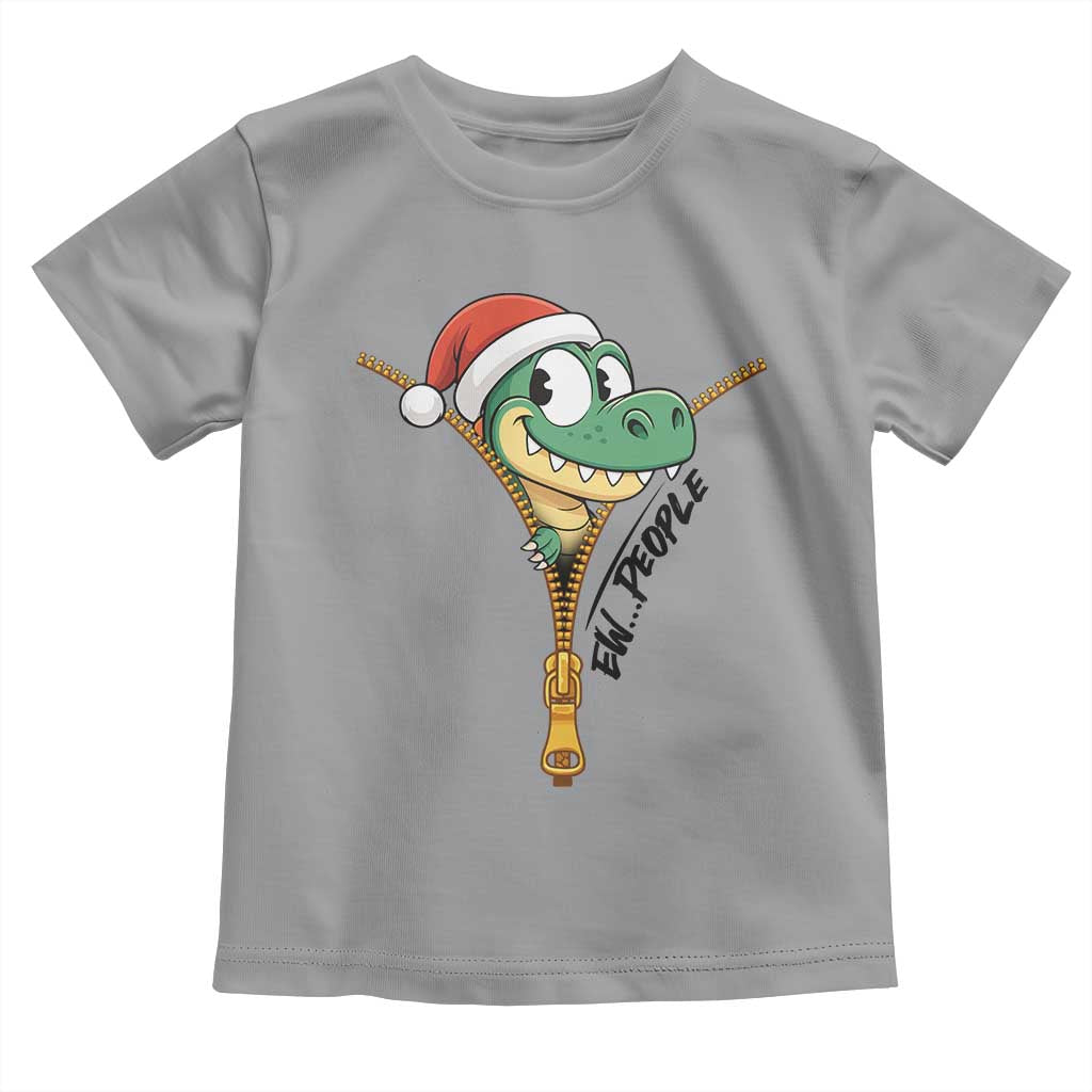 Funny Christmas Dinosaur Toddler T Shirt Ew People Xmas Gift - Wonder Print Shop