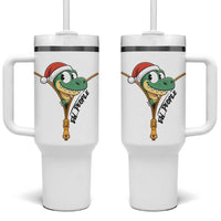 Funny Christmas Dinosaur Tumbler With Handle Ew People Xmas Gift