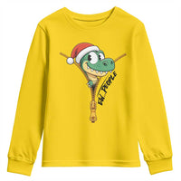 Funny Christmas Dinosaur Youth Sweatshirt Ew People Xmas Gift - Wonder Print Shop