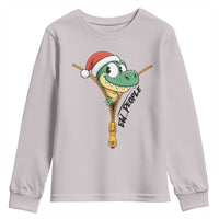 Funny Christmas Dinosaur Youth Sweatshirt Ew People Xmas Gift - Wonder Print Shop