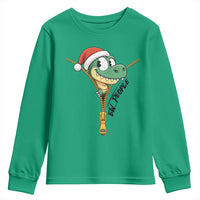 Funny Christmas Dinosaur Youth Sweatshirt Ew People Xmas Gift - Wonder Print Shop