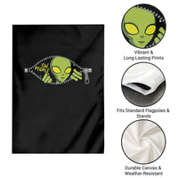 Funny Alien Garden Flag Ew People Hater Quote - Wonder Print Shop