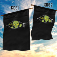Funny Alien Garden Flag Ew People Hater Quote - Wonder Print Shop