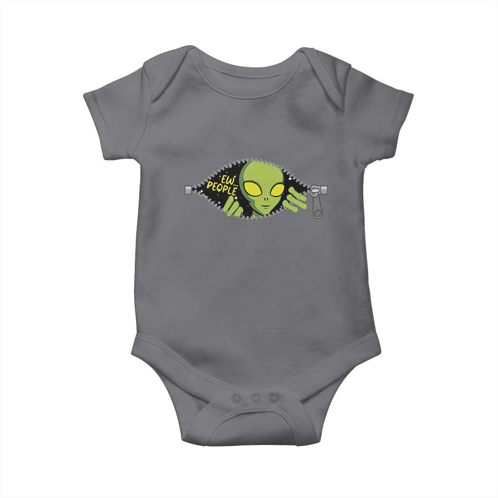 Funny Alien Baby Onesie Ew People Hater Quote - Wonder Print Shop