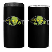 Funny Alien 4 in 1 Can Cooler Tumbler Ew People Hater Quote