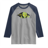 Funny Alien Raglan Shirt Ew People Hater Quote - Wonder Print Shop