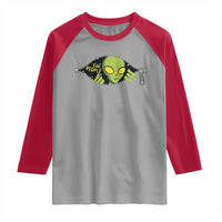 Funny Alien Raglan Shirt Ew People Hater Quote - Wonder Print Shop