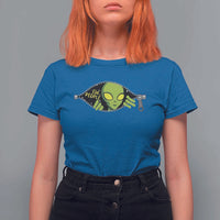 Funny Alien T Shirt For Women Ew People Hater Quote - Wonder Print Shop