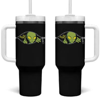 Funny Alien Tumbler With Handle Ew People Hater Quote
