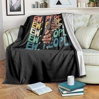 Ew People Hater Throw Blanket Funny Bigfoot Sarcastic Quote - Wonder Print Shop