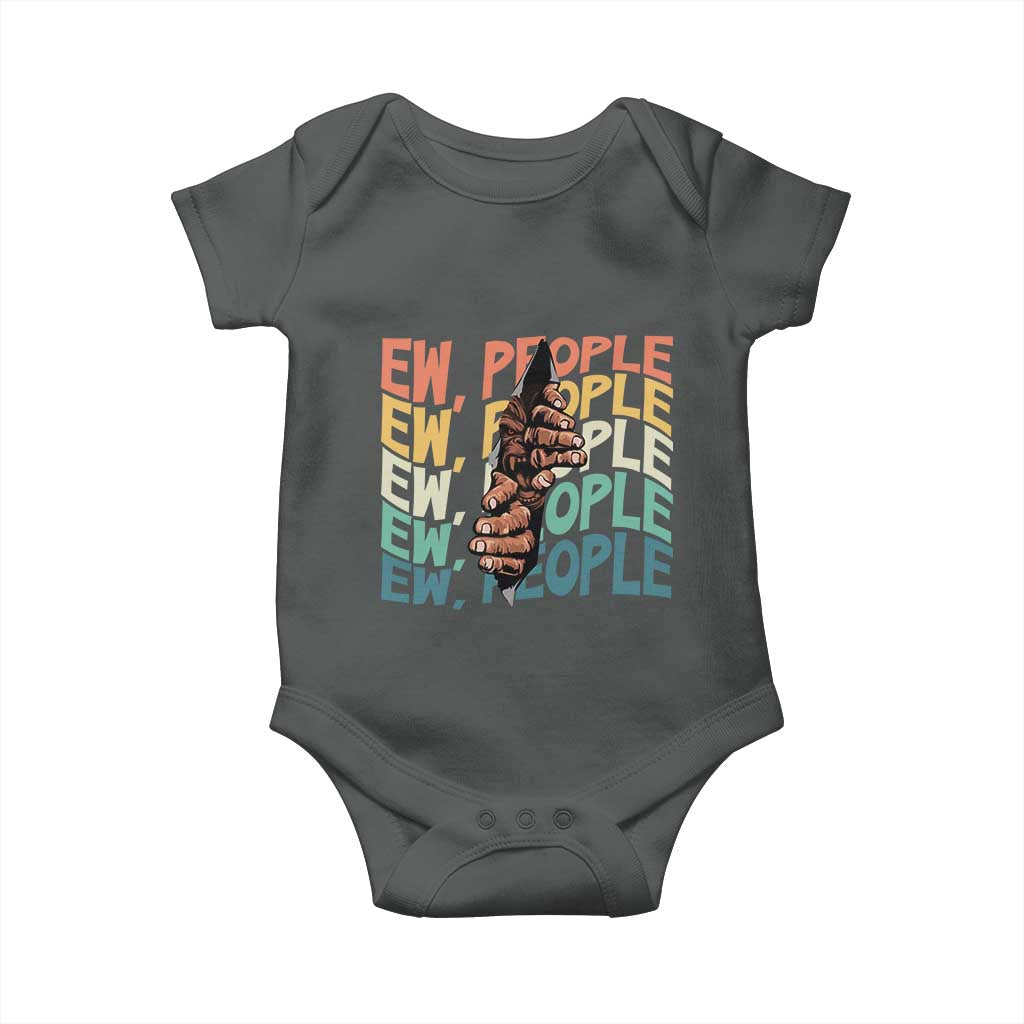 Ew People Hater Baby Onesie Funny Bigfoot Sarcastic Quote - Wonder Print Shop