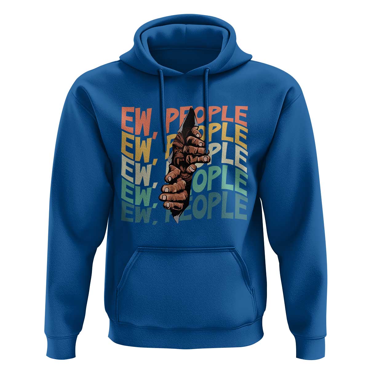 Ew People Hater Hoodie Funny Bigfoot Sarcastic Quote - Wonder Print Shop