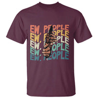 Ew People Hater T Shirt Funny Bigfoot Sarcastic Quote - Wonder Print Shop