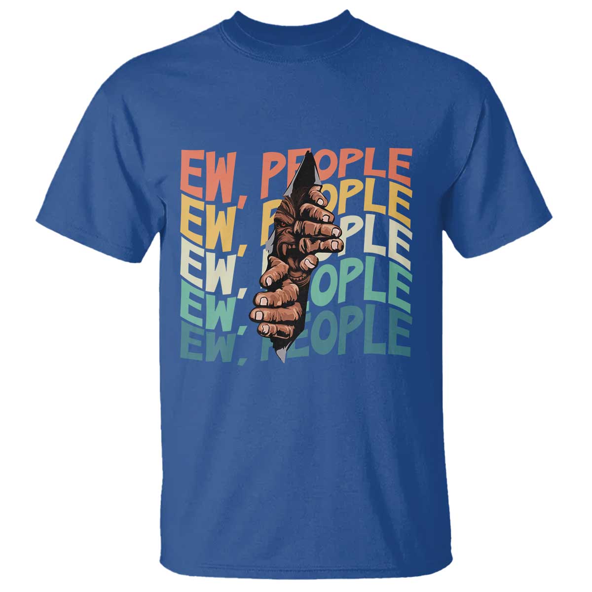 Ew People Hater T Shirt Funny Bigfoot Sarcastic Quote - Wonder Print Shop
