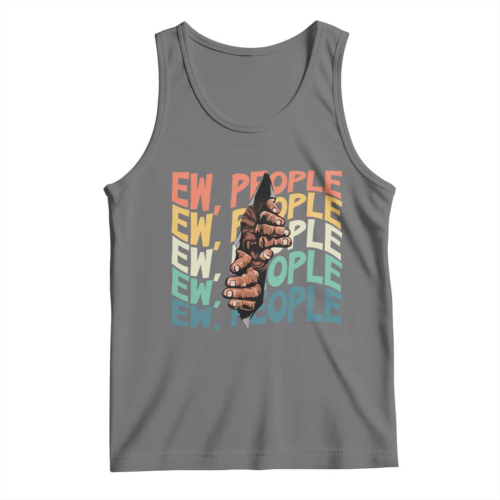 Ew People Hater Tank Top Funny Bigfoot Sarcastic Quote - Wonder Print Shop