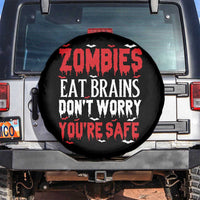 Zombies Eat Brains Dont Worry You Are Safe Spare Tire Cover Funny Zombie Joke