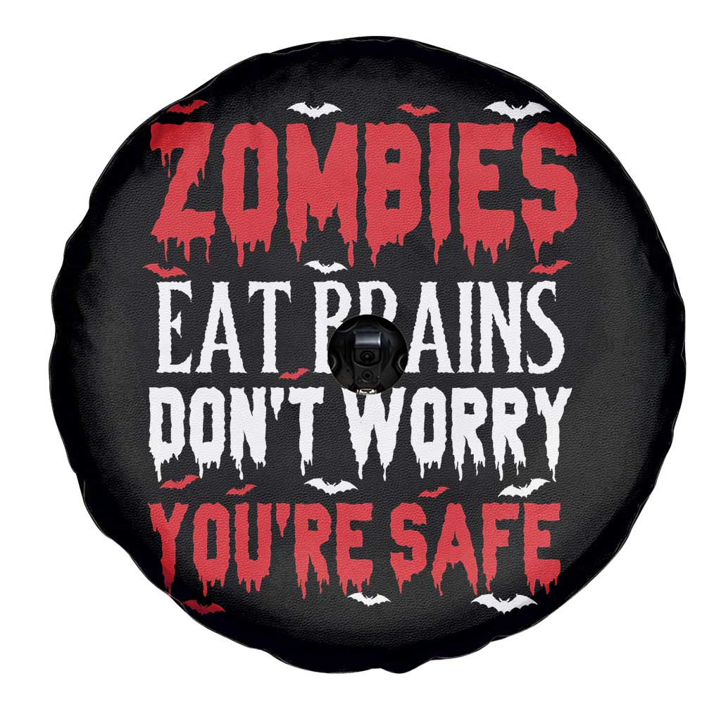 Zombies Eat Brains Dont Worry You Are Safe Spare Tire Cover Funny Zombie Joke
