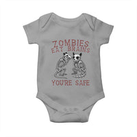 Funny Opossum Raccoon Skeleton Baby Onesie Zombies Eat Brains Dont Worry You Are Safe