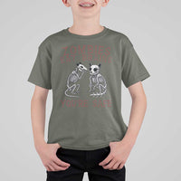 Funny Opossum Raccoon Skeleton T Shirt For Kid Zombies Eat Brains Dont Worry You Are Safe