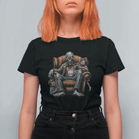 Funny #1 Dad Zombie Horror T Shirt For Women Halloween Family Father Gift