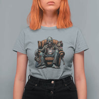 Funny #1 Dad Zombie Horror T Shirt For Women Halloween Family Father Gift