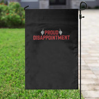 Proud Disappointment Skeleton Middle Fingers Badge Garden Flag Funny Sarcastic Dark Humor