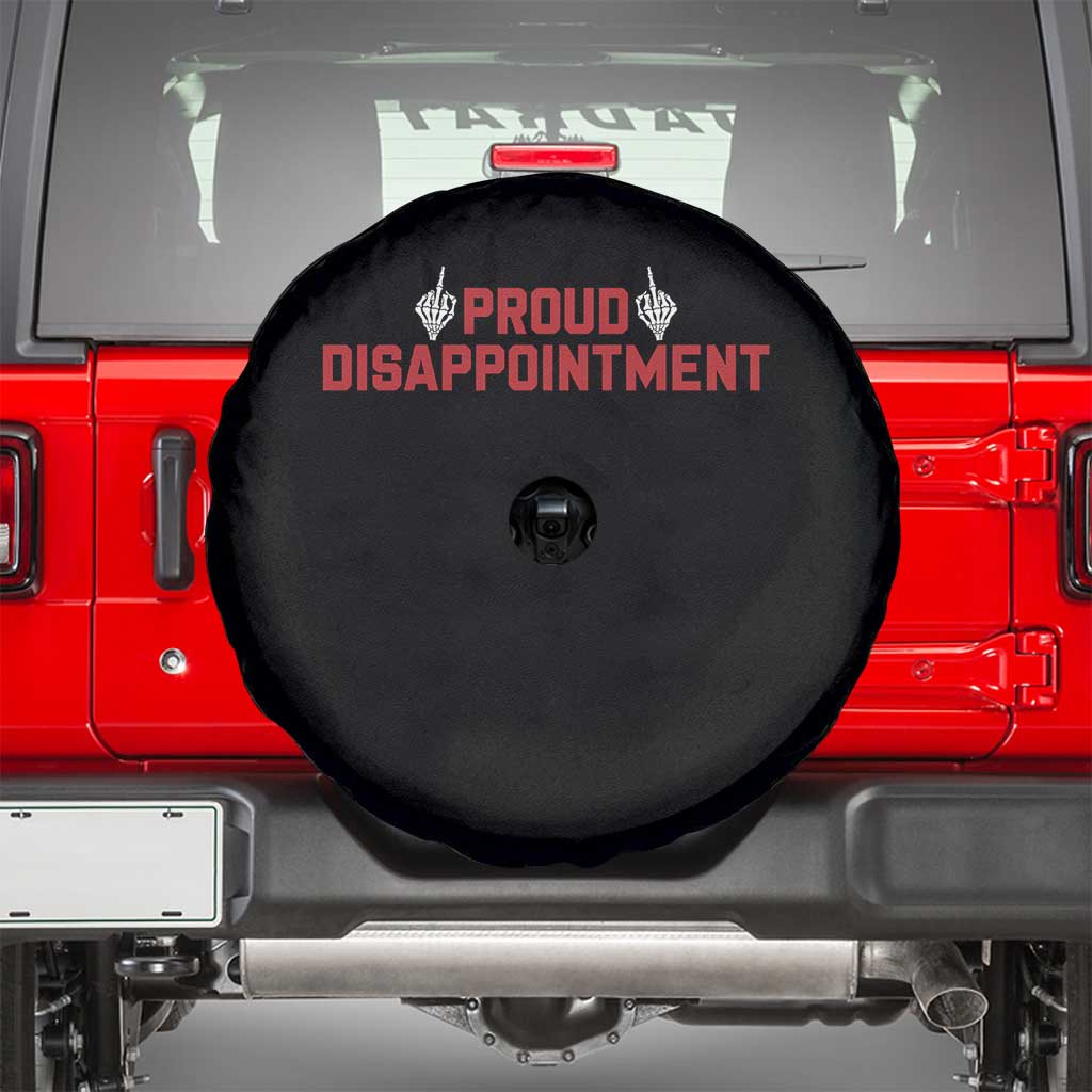 Proud Disappointment Skeleton Middle Fingers Badge Spare Tire Cover Funny Sarcastic Dark Humor