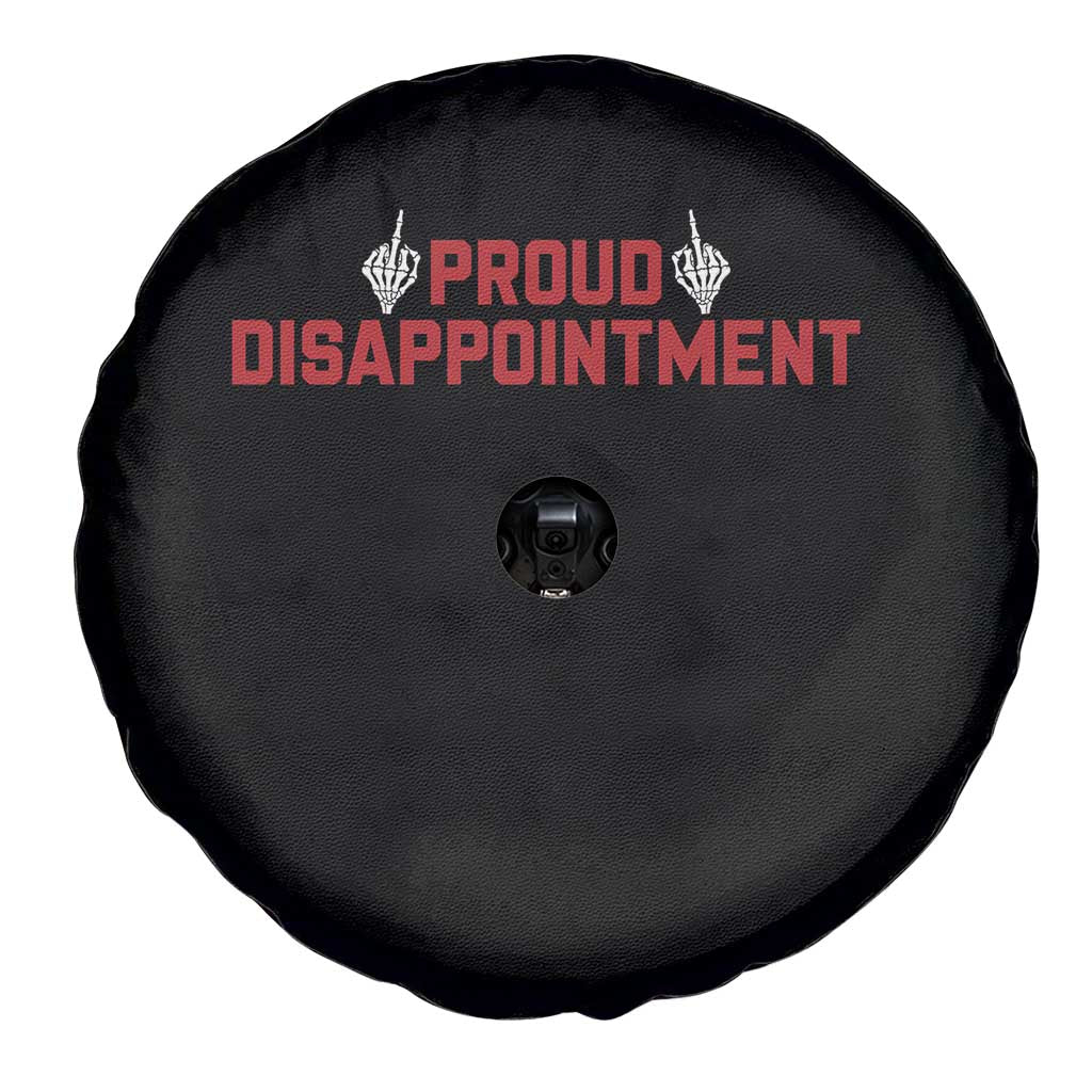 Proud Disappointment Skeleton Middle Fingers Badge Spare Tire Cover Funny Sarcastic Dark Humor