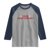 Proud Disappointment Skeleton Middle Fingers Badge Raglan Shirt Funny Sarcastic Dark Humor