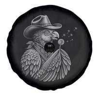 Funny Cowboy Hoatzin Spare Tire Cover Blowing Dandelion Western Bird Gift