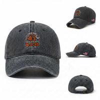 Funny 45th Birthday Mechanic Washed Cotton Baseball Cap This Is What 45 And Playing With Blocks Looks Like
