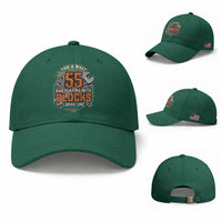 Funny 55th Birthday Mechanic Baseball Cap This Is What 55 And Playing With Blocks Looks Like